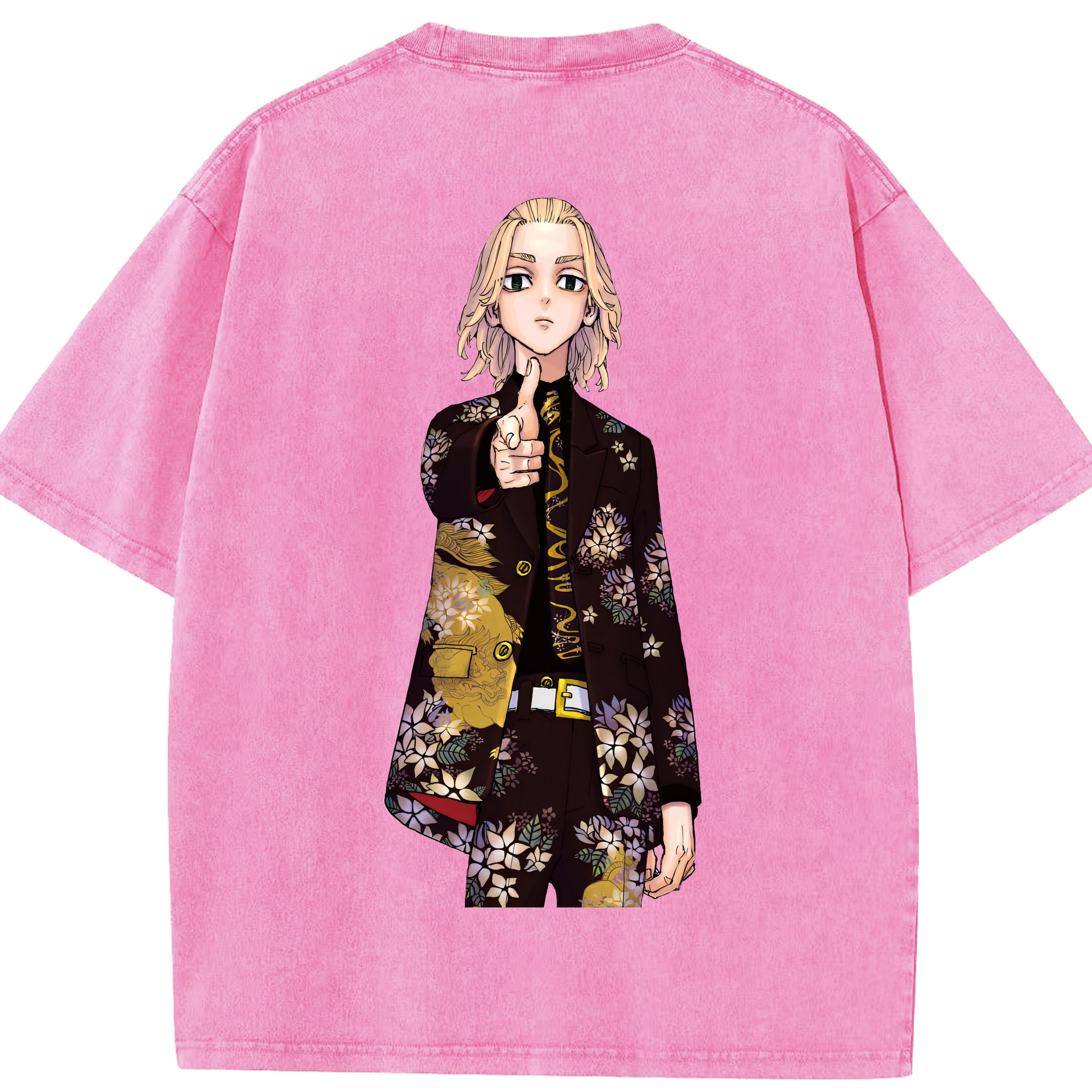 （画像用） 東京リベンジャーズ Tokyo Revengers 綿100% ヴィンテージ風 半袖Tシャツ（背面プリント）
